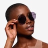 Solbada Navy MetalSunglass Frames for Women from EyeBuyDirect