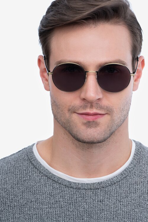 Solbada Bronze MetalSunglass Frames for Men from EyeBuyDirect