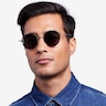 Sun Albee Bronze MetalSunglass Frames for Men from EyeBuyDirect