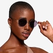 Sun Albee Black Bronze MetalSunglass Frames for Women from EyeBuyDirect