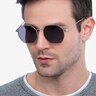Sun Octave Silver MetalSunglass Frames for Men from EyeBuyDirect