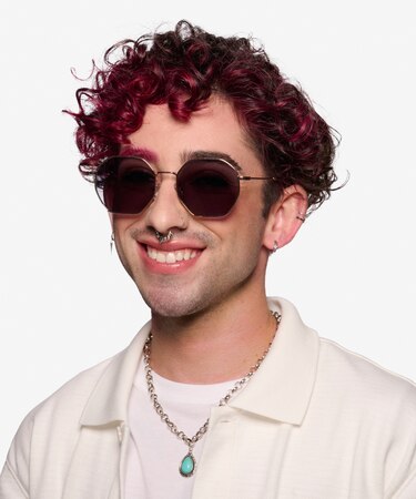 Rose Gold Sun Octave -  Metal Sunglasses