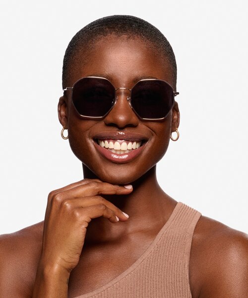 Sun Octave Rose Gold MetalSunglass Frames for Women from EyeBuyDirect