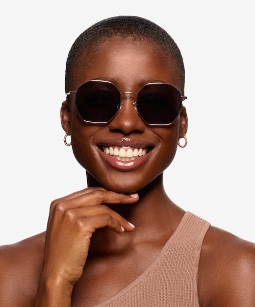Sun Octave Rose Gold MetalSunglass Frames for Women from EyeBuyDirect