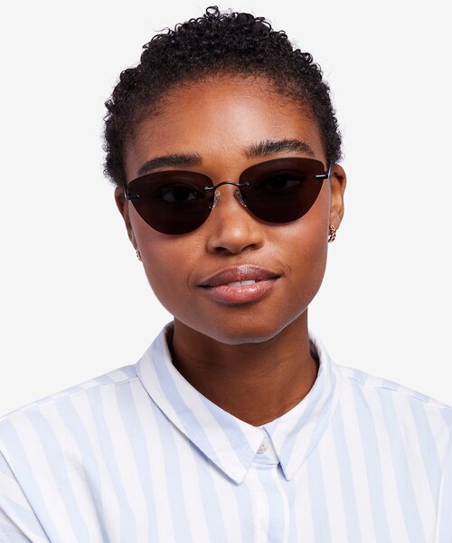 Linger Black MetalSunglass Frames for Women from EyeBuyDirect