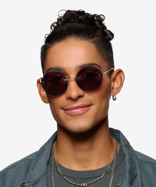 Wise Silver MetalSunglass Frames for Men from EyeBuyDirect