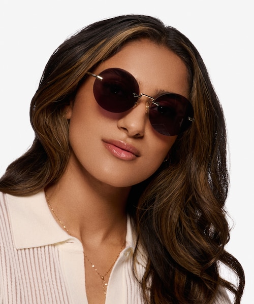 Wise Gold MetalSunglass Frames for Women from EyeBuyDirect