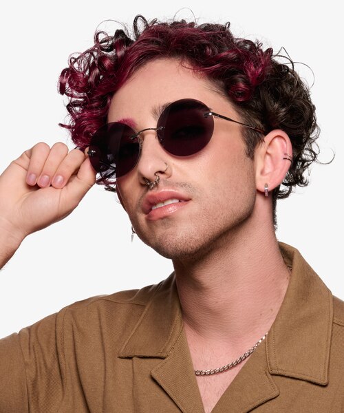 Chorus Silver MetalSunglass Frames for Men from EyeBuyDirect