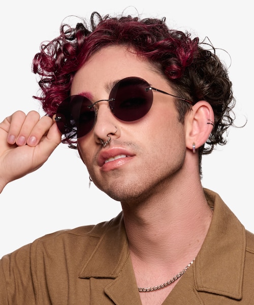Chorus Silver MetalSunglass Frames for Men from EyeBuyDirect