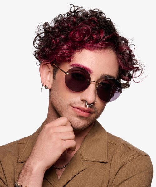 Chorus Rose Gold MetalSunglass Frames for Men from EyeBuyDirect
