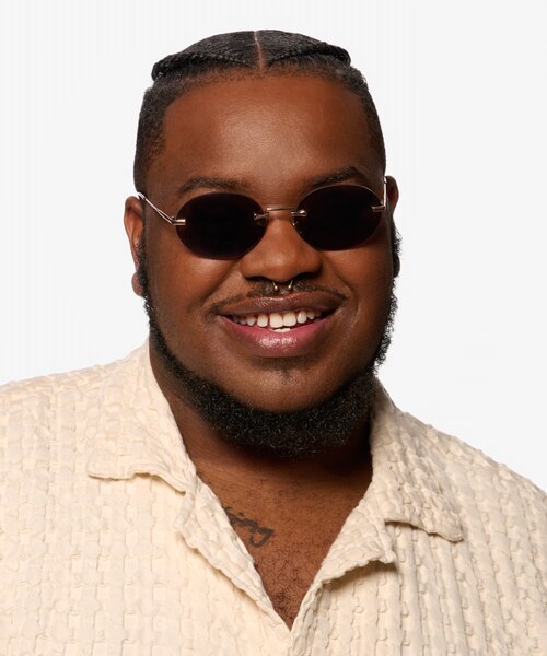 Daze Rose Gold MetalSunglass Frames for Men from EyeBuyDirect