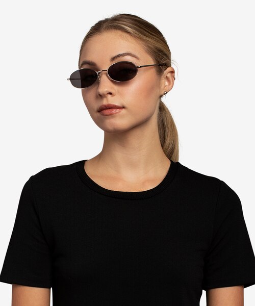 Graham Silver MetalSunglass Frames for Women from EyeBuyDirect