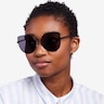 Bless Black MetalSunglass Frames for Women from EyeBuyDirect