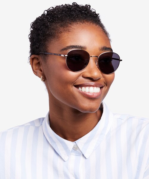 Span Gold Acetate-metalSunglass Frames for Women from EyeBuyDirect