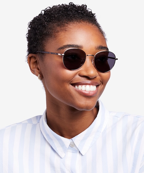 Span Gold Acetate, MetalSunglass Frames for Women from EyeBuyDirect