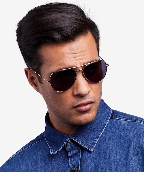 Good Vibrations Gold MetalSunglass Frames for Men from EyeBuyDirect