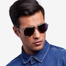 Good Vibrations Gold MetalSunglass Frames for Men from EyeBuyDirect