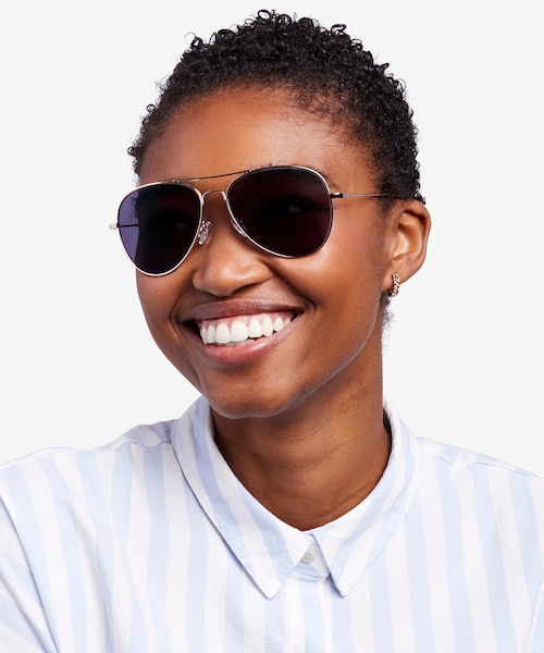 Good Vibrations Gold MetalSunglass Frames for Women from EyeBuyDirect