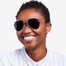 Good Vibrations Gold MetalSunglass Frames for Women from EyeBuyDirect