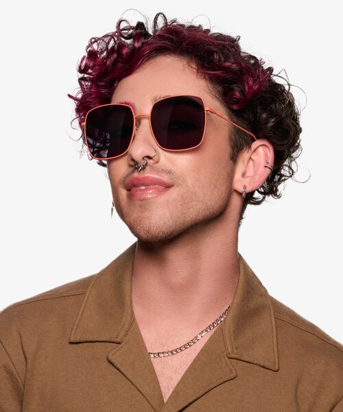 Bora Bora Melon MétalSoleil de Lunette de vue pour Hommes d'EyeBuyDirect