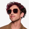 Bora Bora Melon MétalSoleil de Lunette de vue pour Hommes d'EyeBuyDirect
