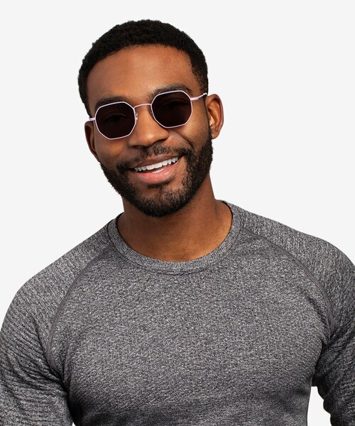 Sun Soar Lavender MetalSunglass Frames for Men from EyeBuyDirect