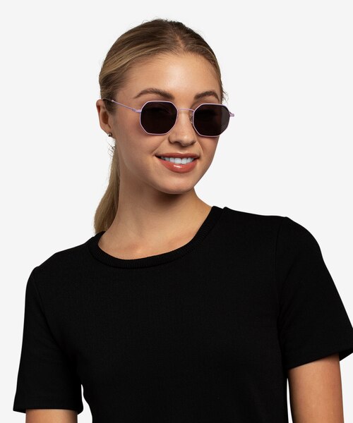 Sun Soar Lavender MetalSunglass Frames for Women from EyeBuyDirect