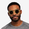Sun Synapse Jaune MétalSoleil de Lunette de vue pour Hommes d'EyeBuyDirect
