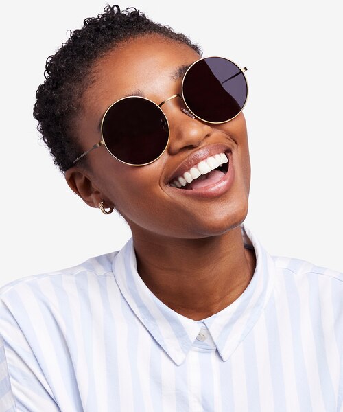 Teavee Bronze MetalSunglass Frames for Women from EyeBuyDirect