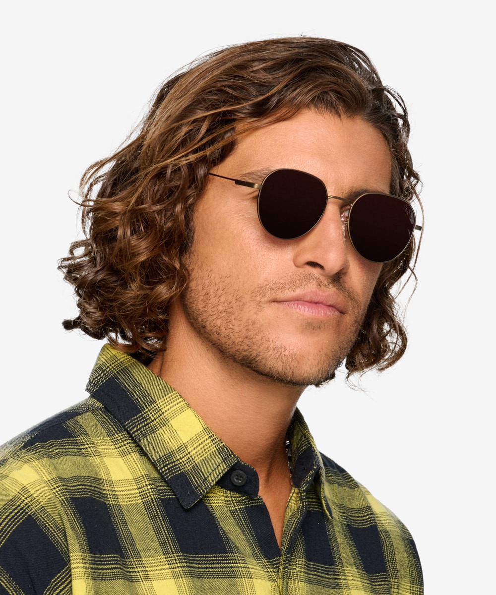Men's Round Sunglasses | Retro Vintage Sunglasses | BARCUR