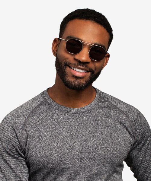 Lito Silver MetalSunglass Frames for Men from EyeBuyDirect