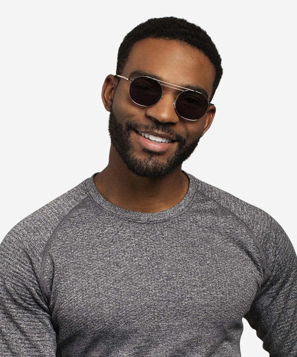 Lito Aviator Silver Frame Prescription Sunglasses Eyebuydirect Canada