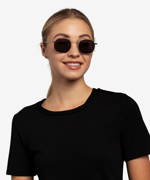 Lito Silver MetalSunglass Frames for Women from EyeBuyDirect