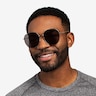 Ellis Silver MetalSunglass Frames for Men from EyeBuyDirect