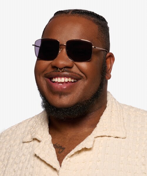 Ryker Gold MetalSunglass Frames for Men from EyeBuyDirect