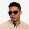 Locket Black MetalSunglass Frames for Men from EyeBuyDirect