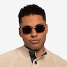 Invent Matte Silver MetalSunglass Frames for Men from EyeBuyDirect