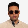 Invent Matte Gold MetalSunglass Frames for Men from EyeBuyDirect