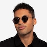 Disclosure Doré MétalSoleil de Lunette de vue pour Hommes d'EyeBuyDirect