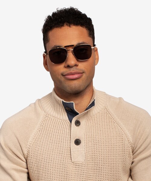 Jackson Gold Tortoise AcetateSunglass Frames for Men from EyeBuyDirect