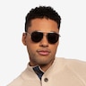 Garros Silver Tortoise MetalSunglass Frames for Men from EyeBuyDirect