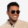 Garros Gold Tortoise MetalSunglass Frames for Men from EyeBuyDirect