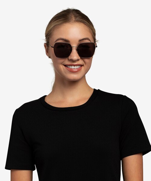 Ginza Gunmetal MetalSunglass Frames for Women from EyeBuyDirect