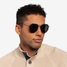 Carlsbad Black MetalSunglass Frames for Men from EyeBuyDirect