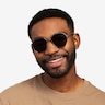 Lenox Gunmetal MetalSunglass Frames for Men from EyeBuyDirect