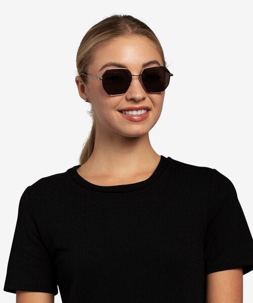 Lenox Silver MetalSunglass Frames for Women from EyeBuyDirect
