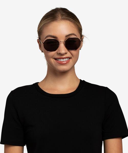 Or rose Elsa -  Métal Sunglasses