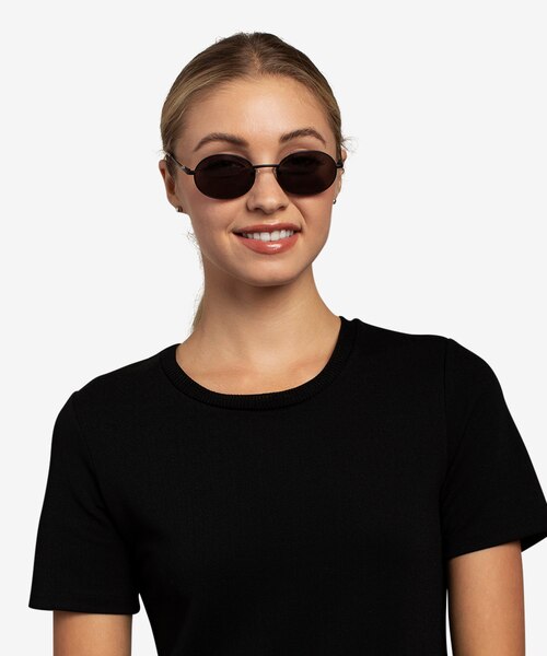 Culture Black MetalSunglass Frames for Women from EyeBuyDirect