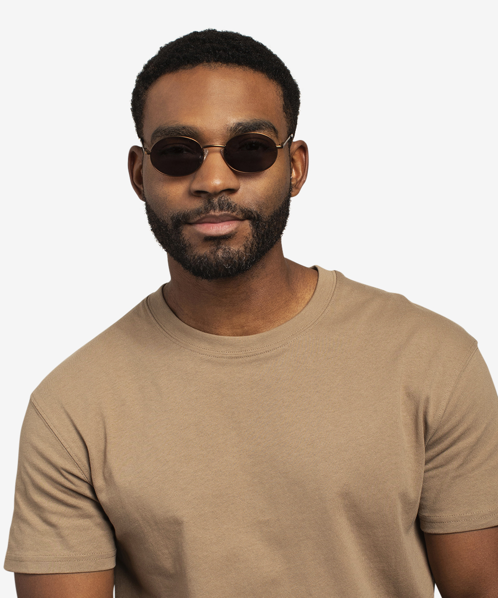 Culture Oval Bronze Frame Prescription Sunglasses Eyebuydirect