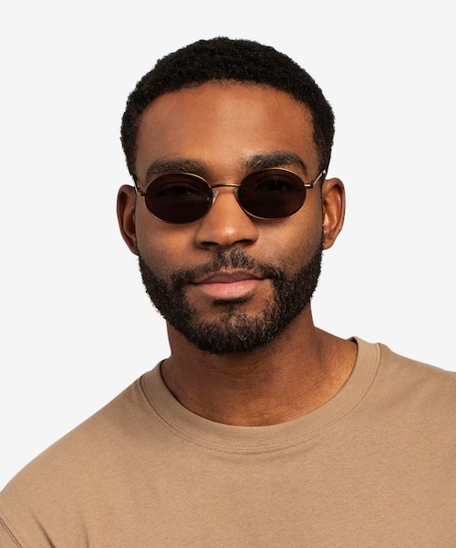 Culture Bronze MetalSunglass Frames for Men from EyeBuyDirect